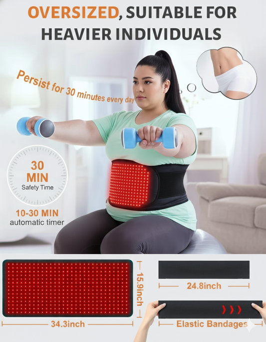 "RedSculpt XL™ The Only Plus Size Red Light Waist Trainer"