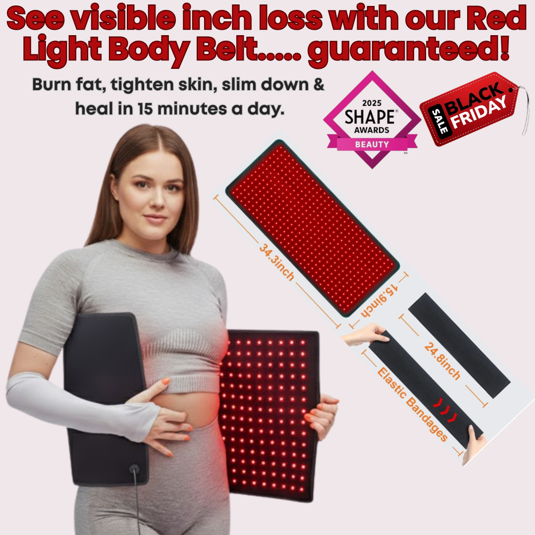 "RedSculpt XL™ The Only Plus Size Red Light Waist Trainer"