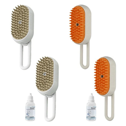 🐾 SnuggleSteamer™ 3-in-1 Electric Pet Brush – Groom, De-Shed & Pamper